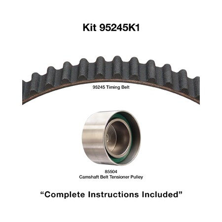 Dayco 95-02 Chrysler/Dodge/Plymouth 2L Timing Belt Kit, 95245K1 95245K1